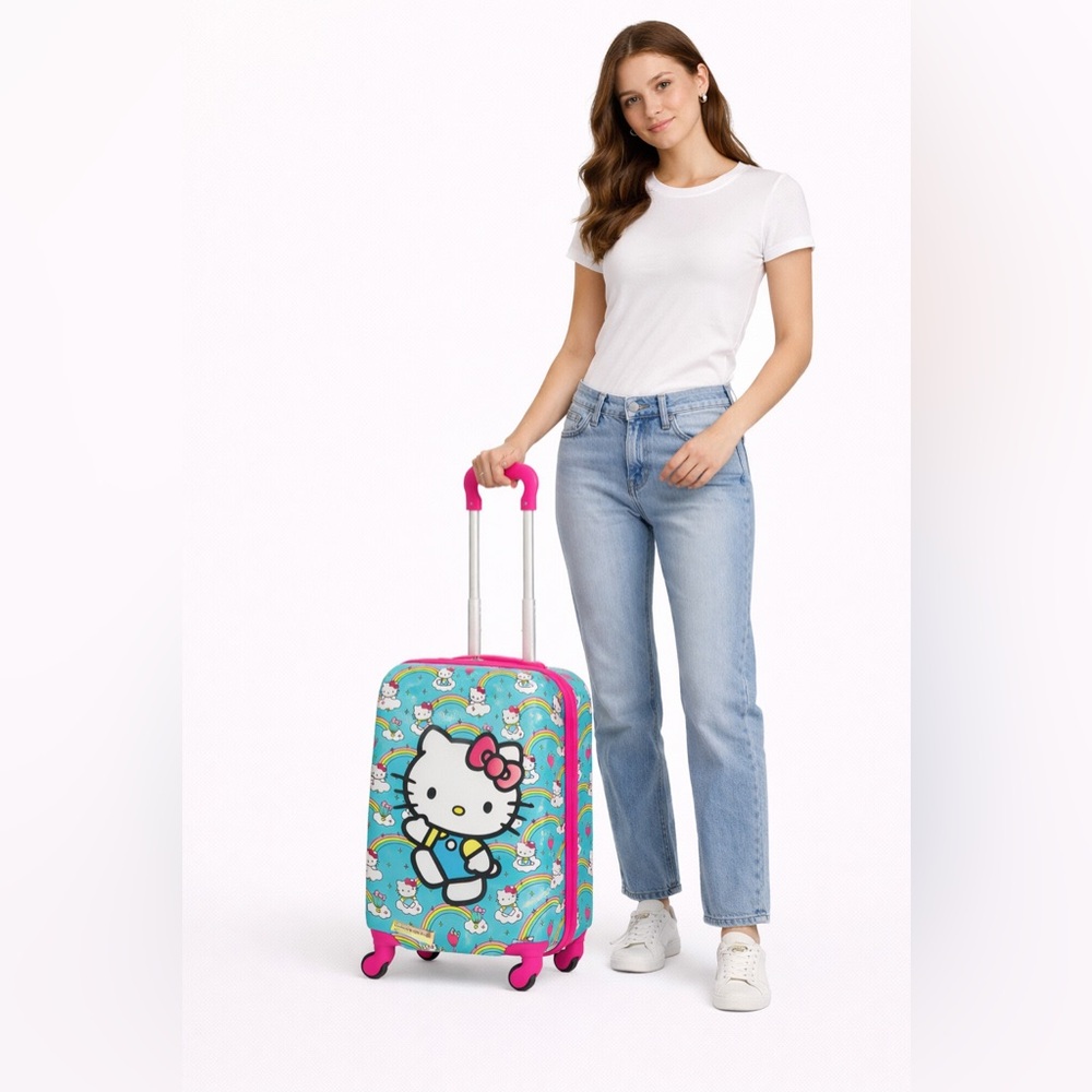 💗 NEW! Hello Kitty Hardcase Carry-On Luggage